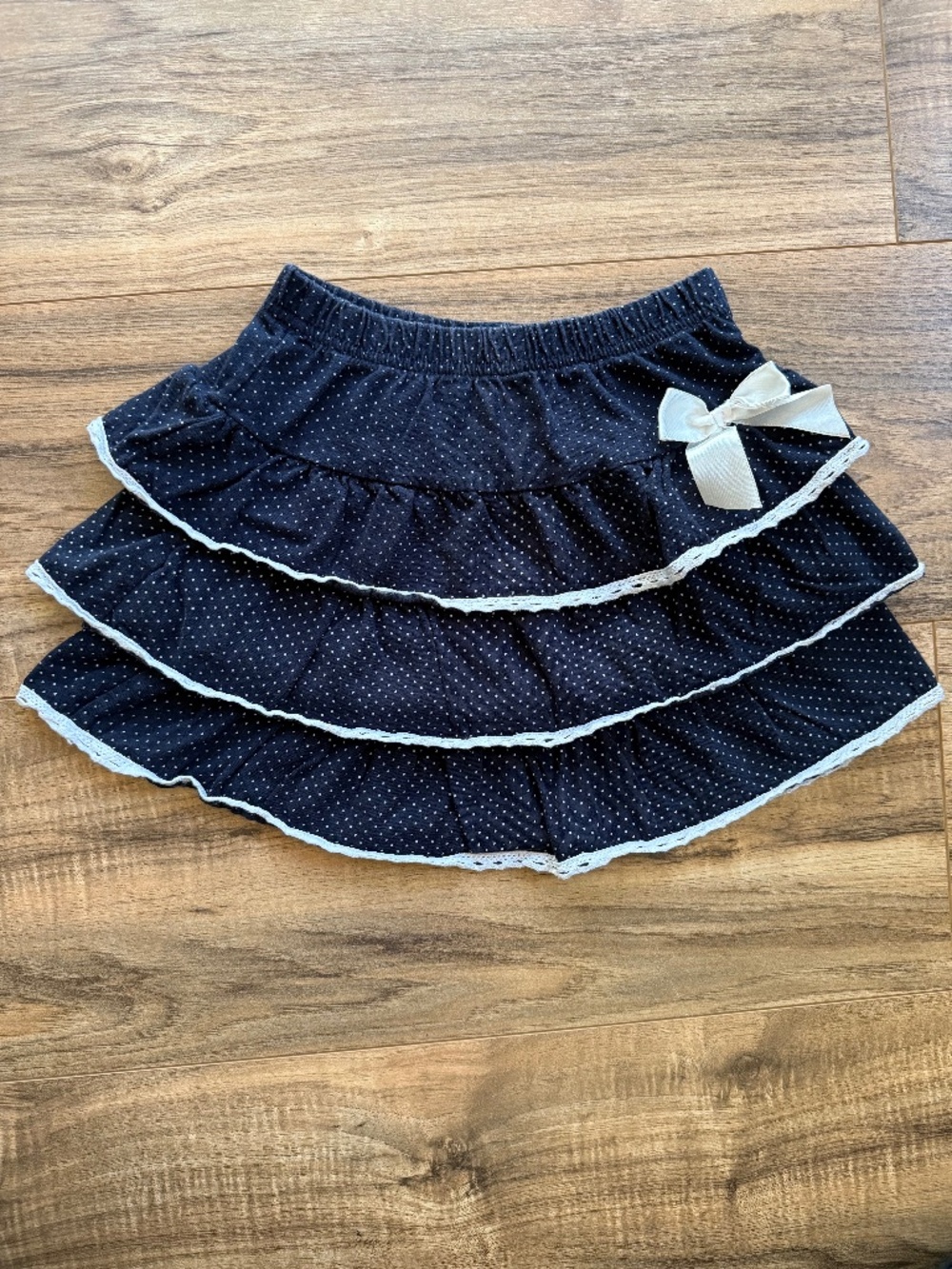 Polka Dot Tiered Skirt